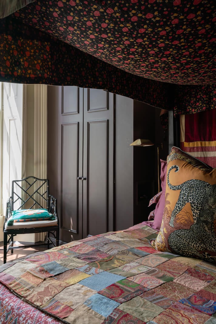 Best of 2024: Bedrooms 8 colorful textiles canopy bed nordroom