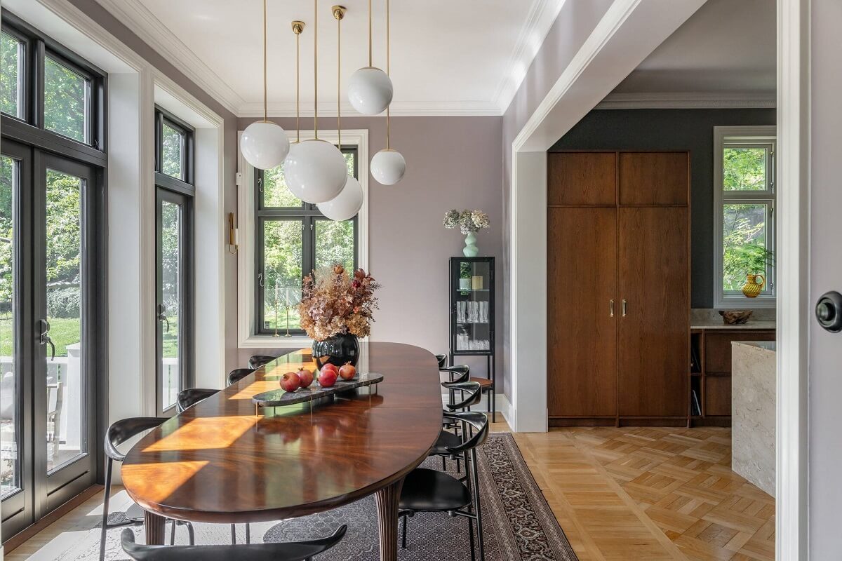 A Luxurious Early 20th Century Villa in Sweden 6 dining room