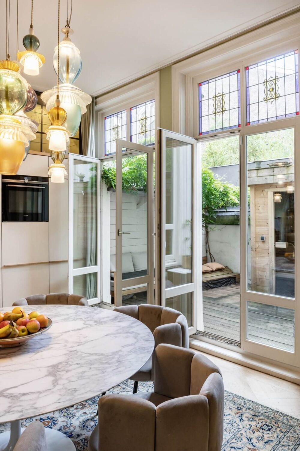 A Beautiful Renovated Duplex Apartment in Amsterdam 8 dining space detail