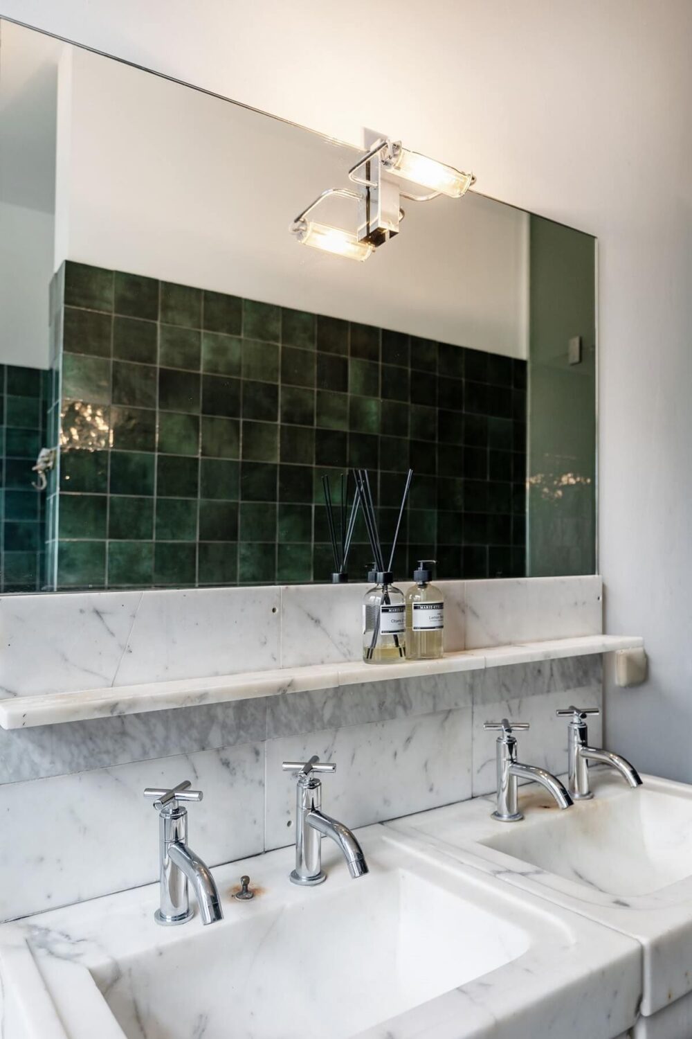 A Beautiful Renovated Duplex Apartment in Amsterdam 23 double sink