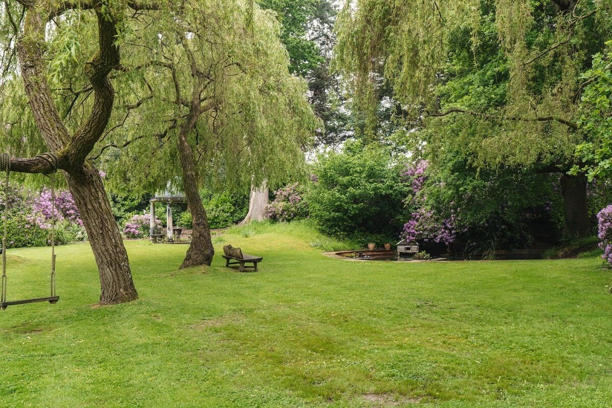 Magnificent Period Features in an English Tudor House 24 garden with swing