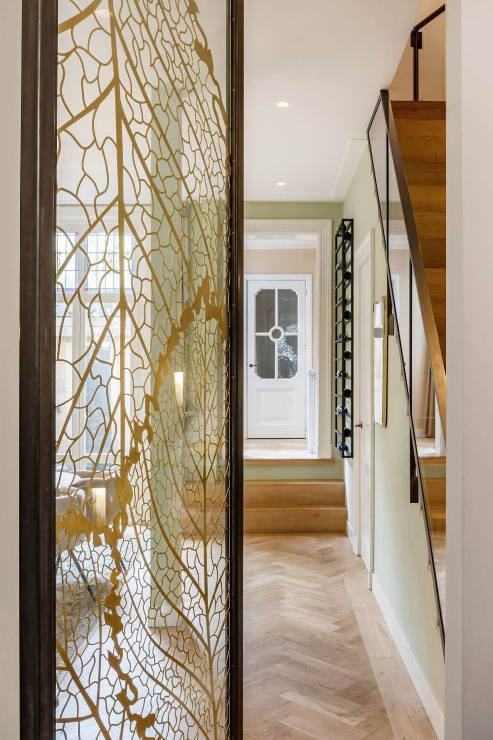 A Beautiful Renovated Duplex Apartment in Amsterdam 12 glass doors