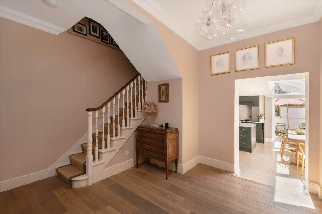 Cottage-style Interiors in a London Family Home 5 hallway