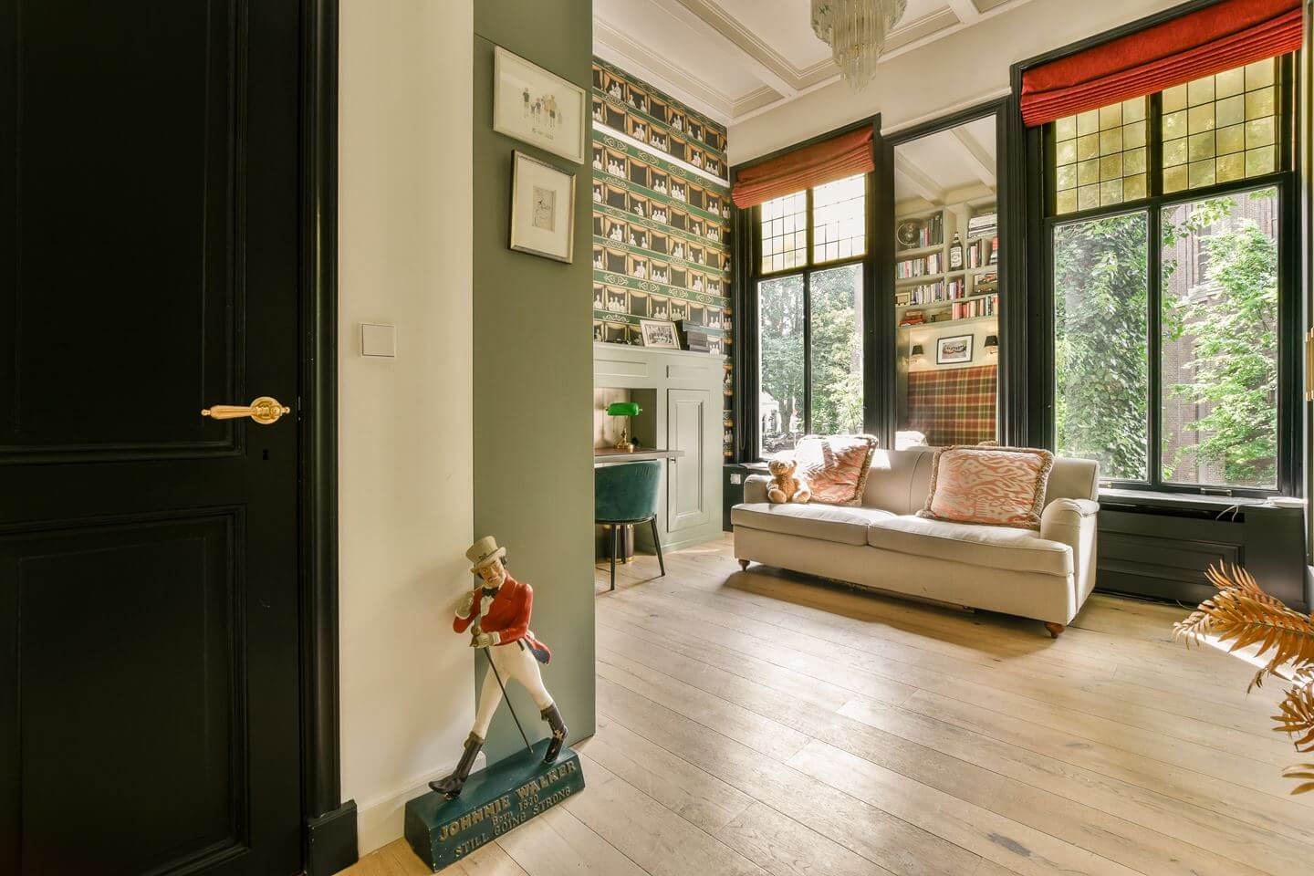 Cozy Country Style in an Amsterdam Family Townhouse 10 home office