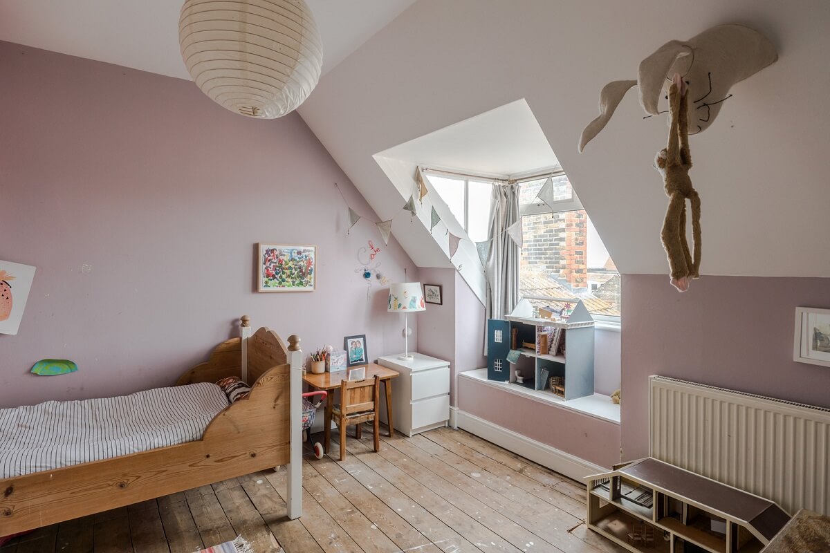 Pared-Back Interiors in a Late Victorian House 13 kids bedroom