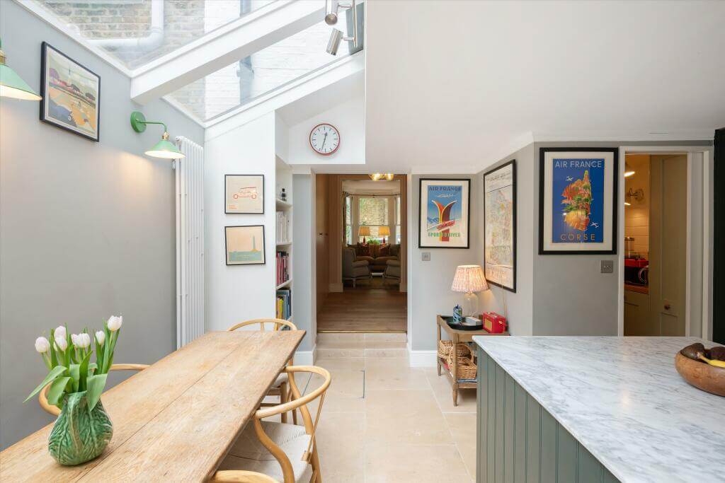 Cottage-style Interiors in a London Family Home 9 kitchen extension
