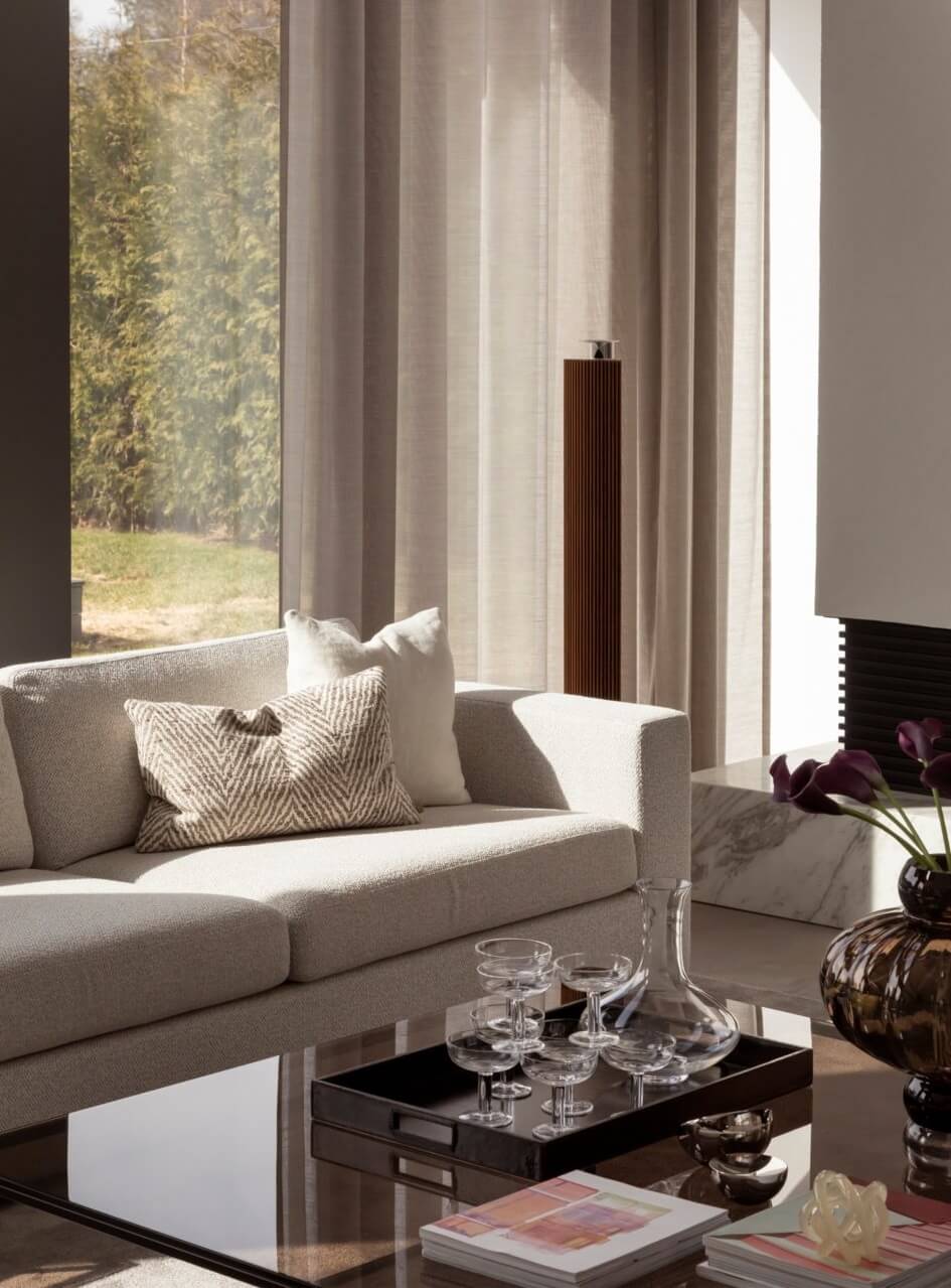 A Luxurious Architect-Designed Villa in Sweden 4 living room detail