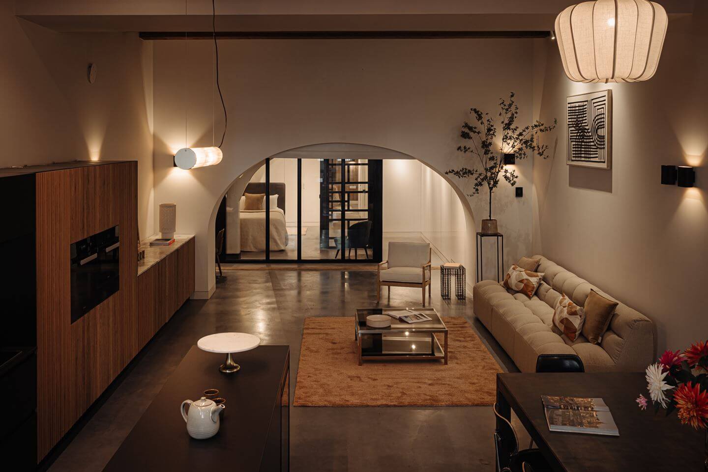 A Modern Apartment in an 18th Century Amsterdam Canal House 8 luxury apartment at night