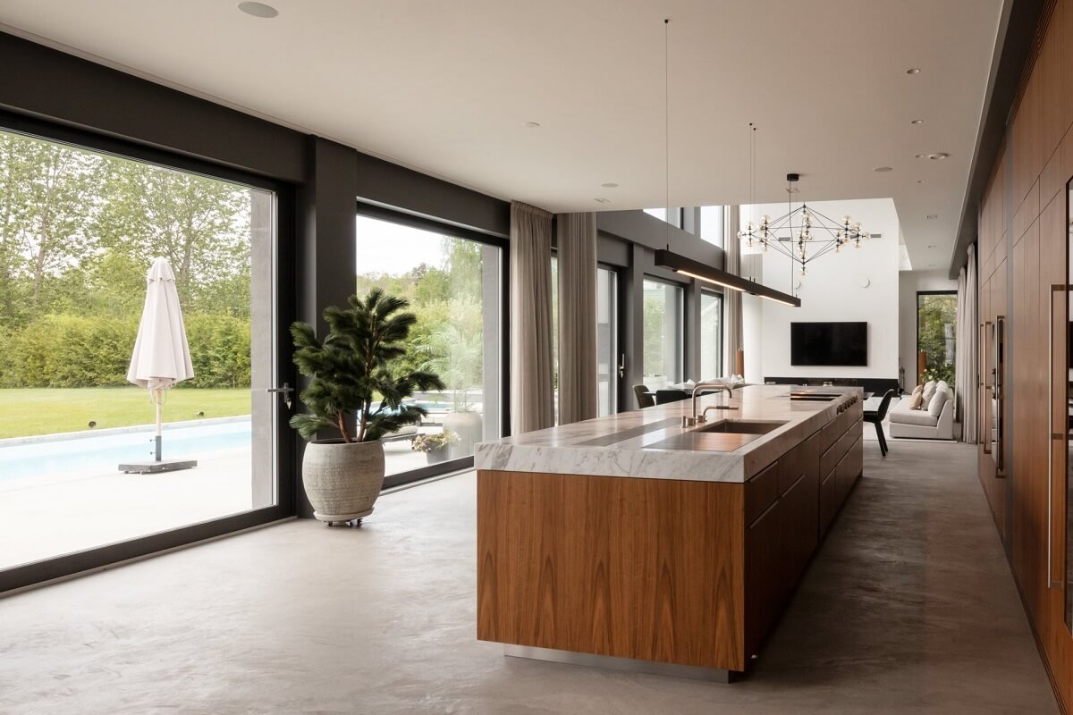 A Luxurious Architect-Designed Villa in Sweden 9 modern-wooden-kitchen