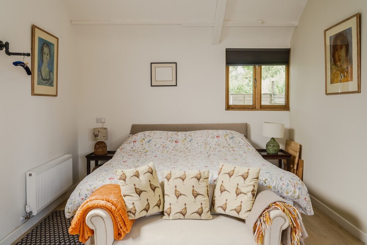 A Black Barn House with Boho Interiors and Breathtaking Views 10 neutral boho bedroom