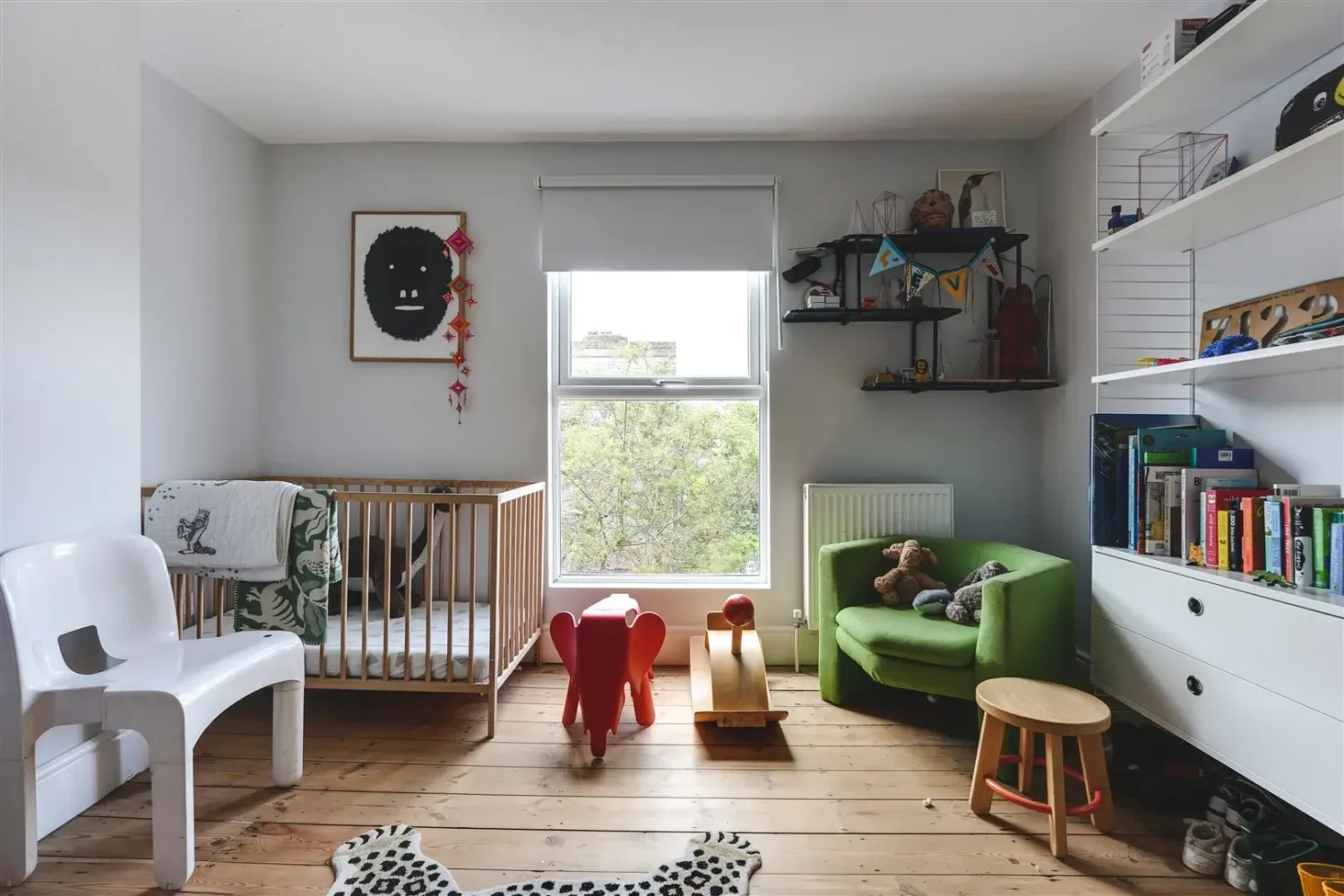 Open-Plan Rooms and Modern Furnishings in a London Home 18 nursery