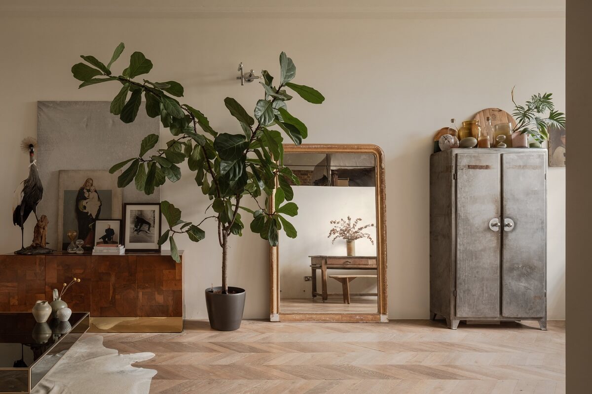 A London Loft in a Former Victorian School Building 3 open plan living space