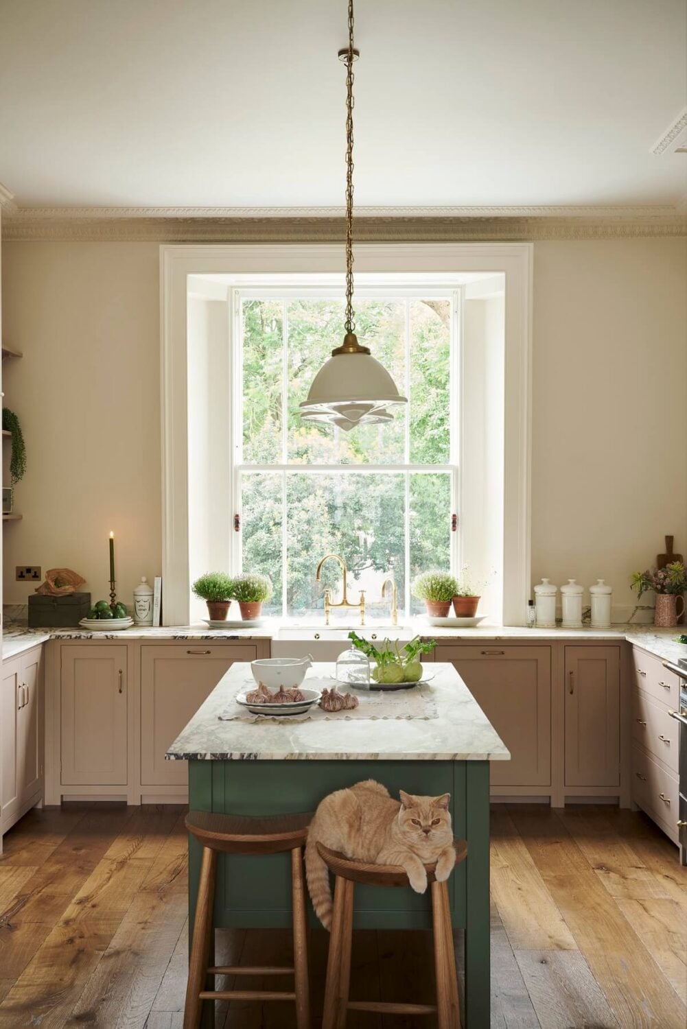 A Pretty Pink and Green deVOL Kitchen in South London 2 pink and green real shaker kitchen devol nordroom