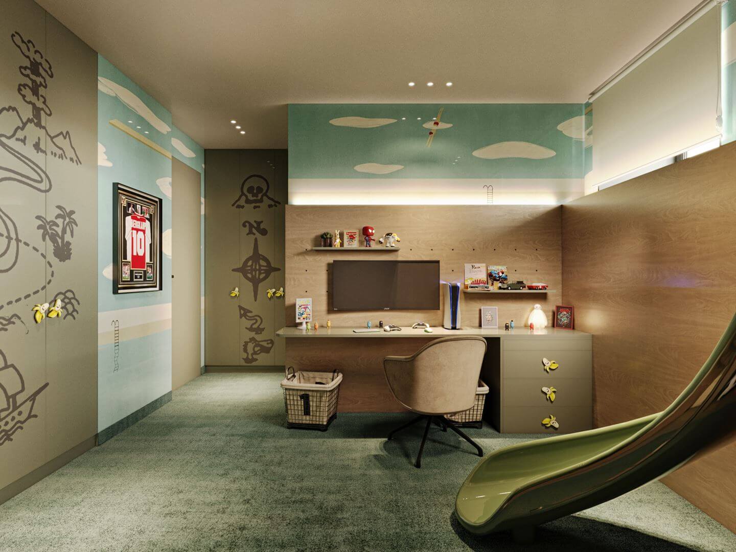 A Luxurious Duplex Apartment in Amsterdam 11 playful childrens bedroom A Luxurious Duplex Apartment in Amsterdam