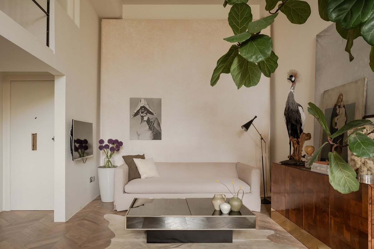 A London Loft in a Former Victorian School Building 2 serene loft apartment london