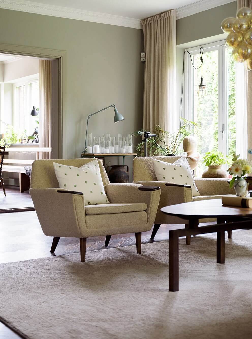 A Beautiful Family Home in a Grand 1930s Villa in Sweden 9 sitting room