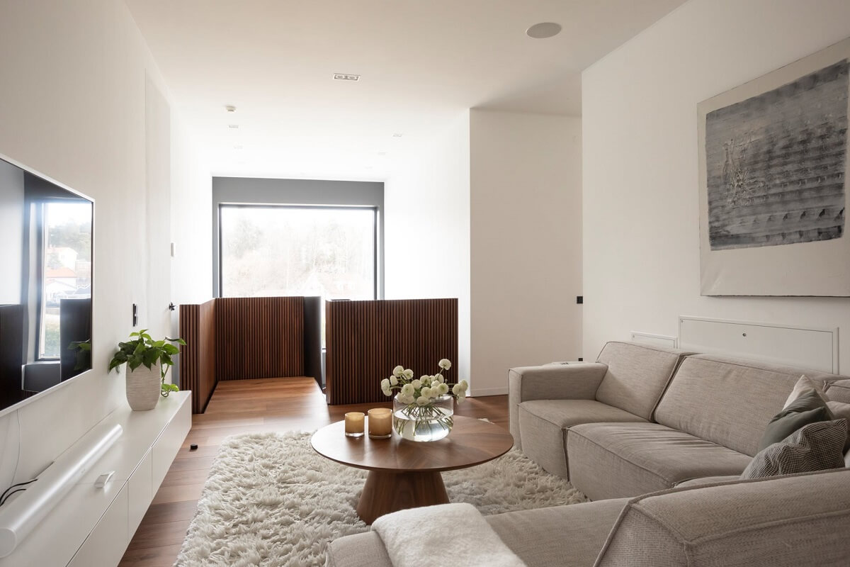 A Luxurious Architect-Designed Villa in Sweden 13 television room