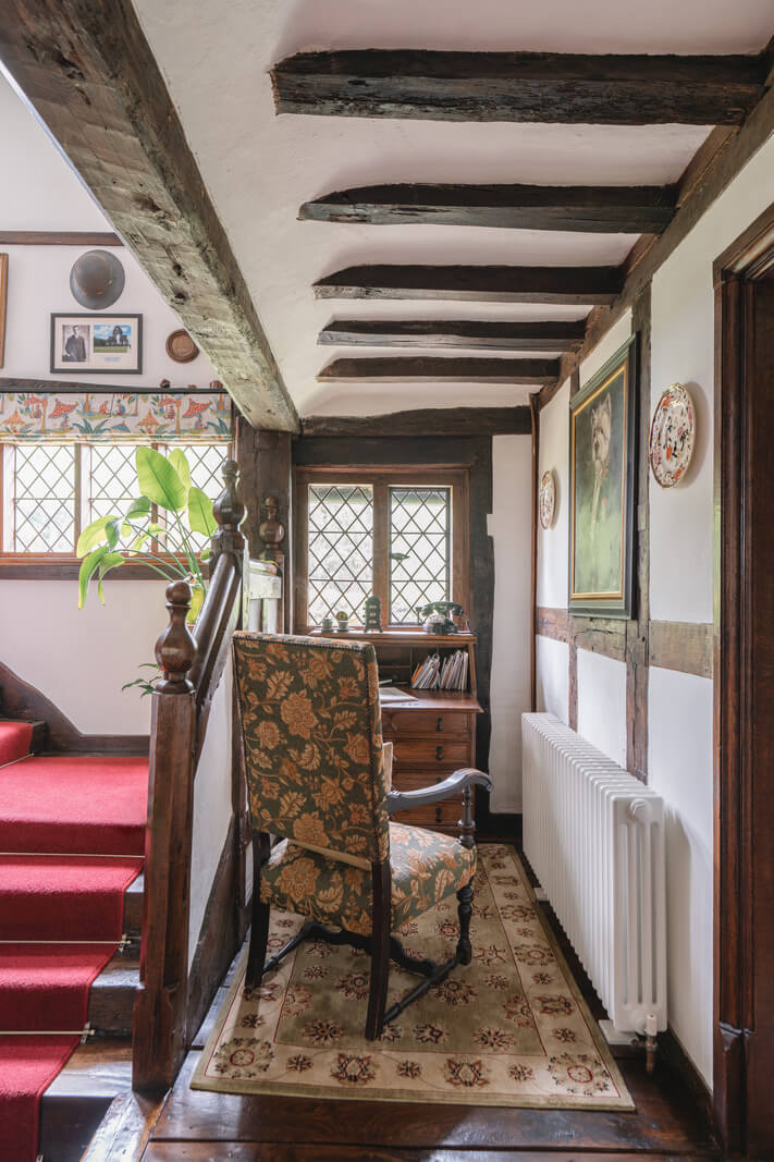 Magnificent Period Features in an English Tudor House 6 tiny desk tudor house