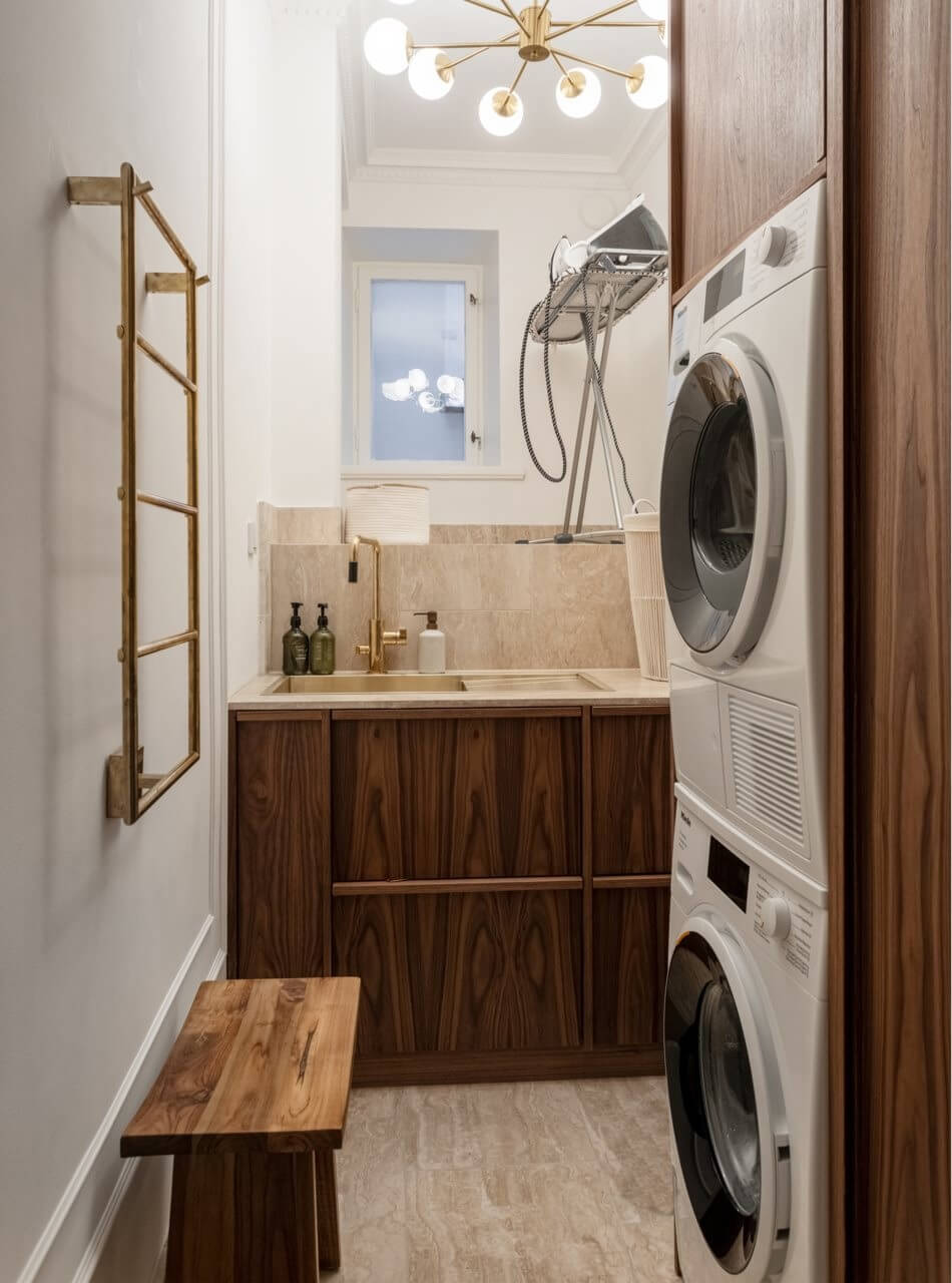 A Luxurious Stockholm Apartment with Period Features 28 utility room