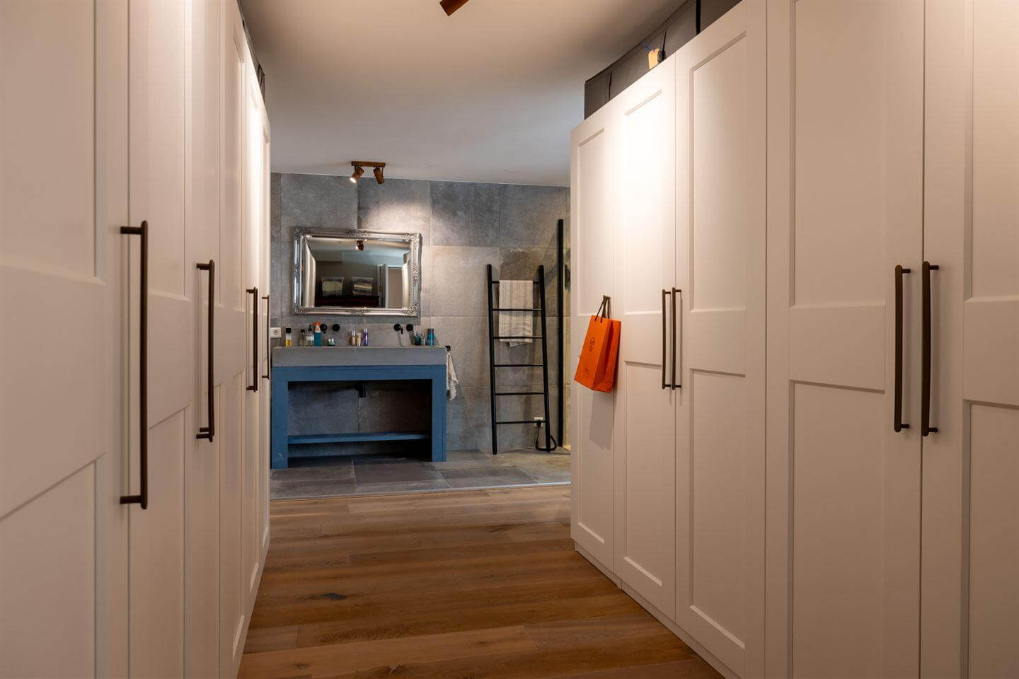 A Modern Duplex Apartment in The Netherlands 14 walk in closet