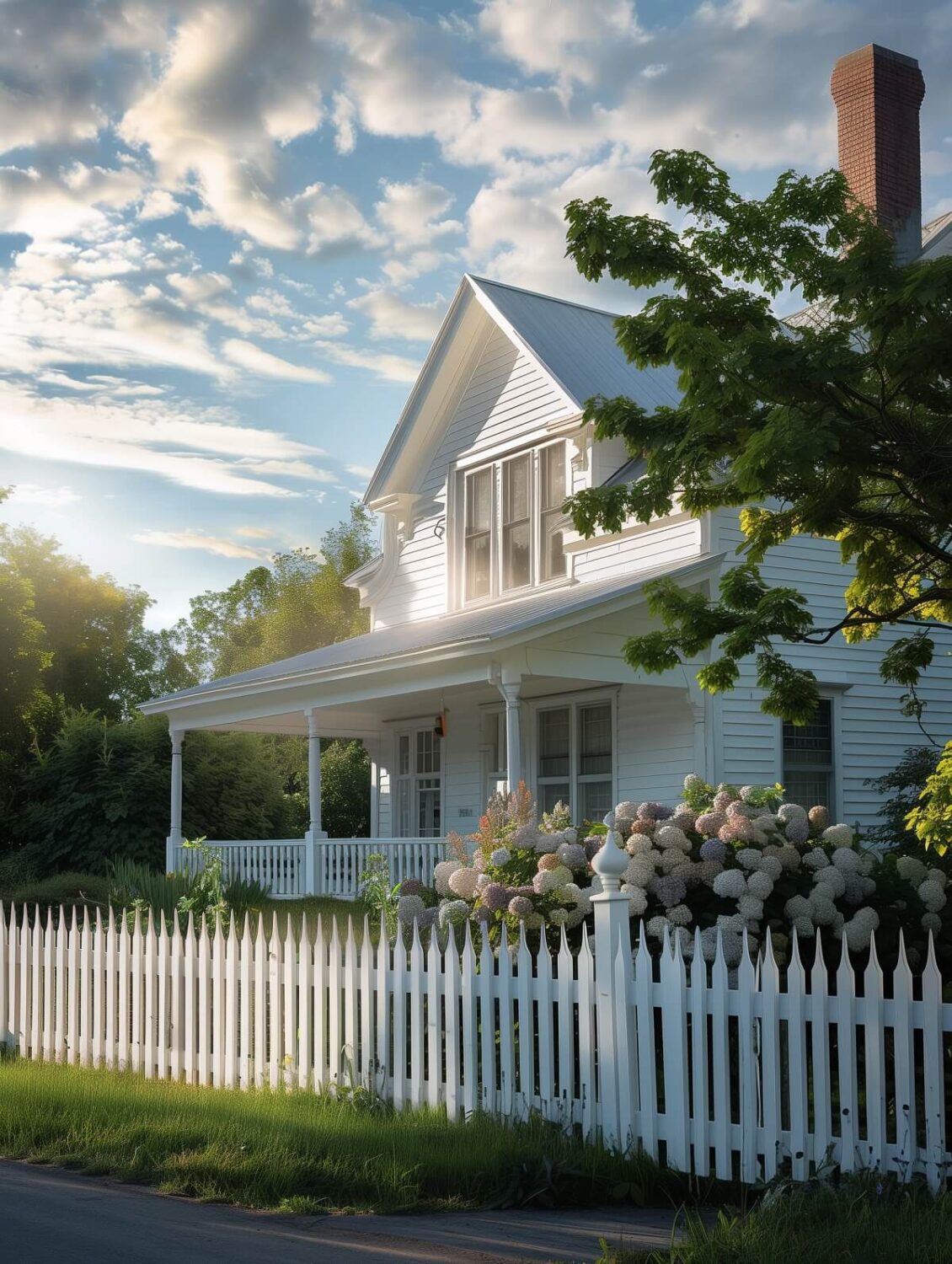 10 Easy Budget-Friendly Upgrades To Boost Your Home's Appeal 14 white american house with picket fence nordroom 10 Easy Budget-Friendly Upgrades To Boost Your Home's Appeal