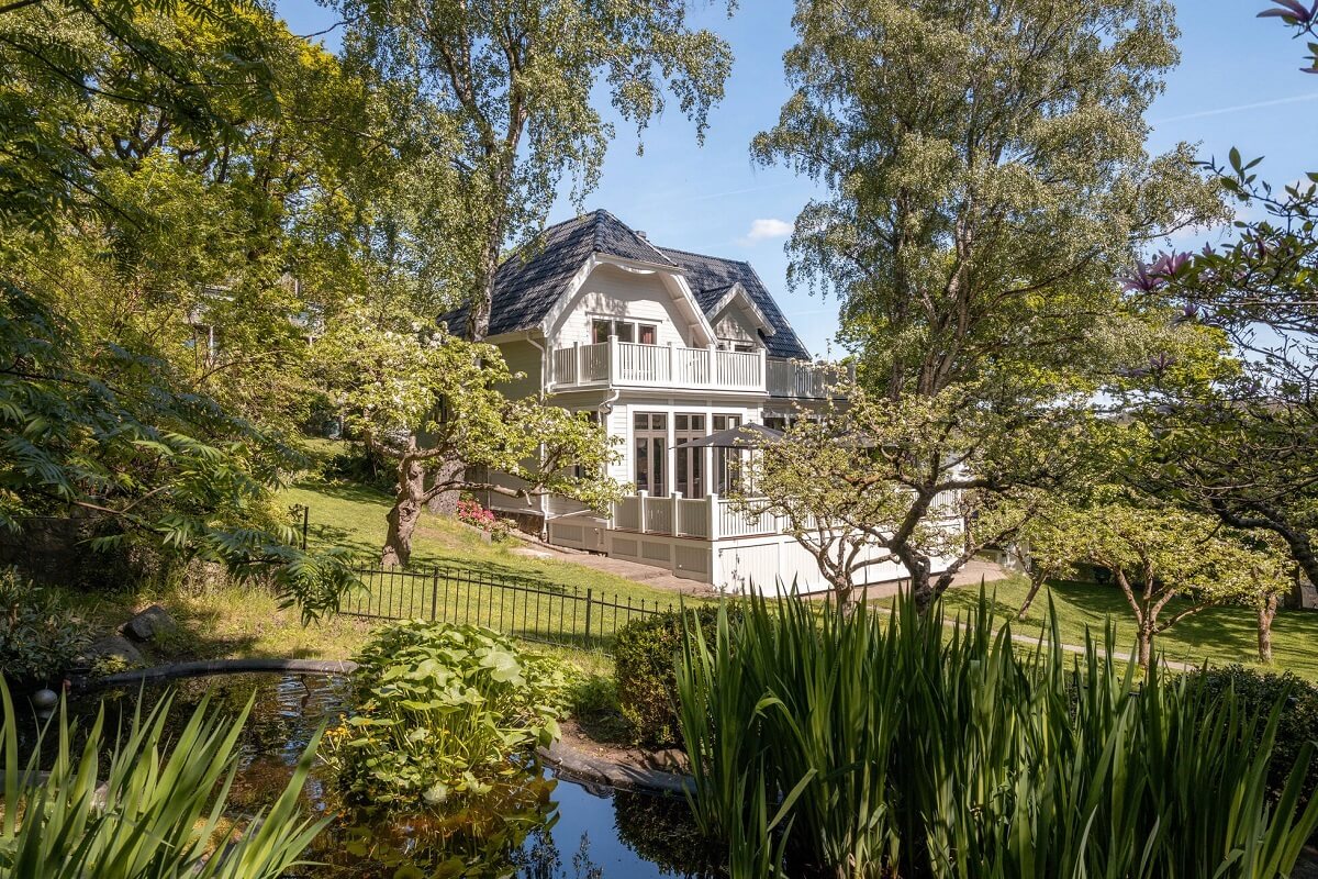 A Luxurious Early 20th Century Villa in Sweden 1 white villa sweden