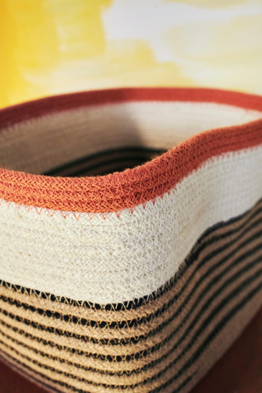 IKEA MÄVINN: A Vibrant Handmade Home Décor Collection 15 IKEA_MAVINN_basket with stripes