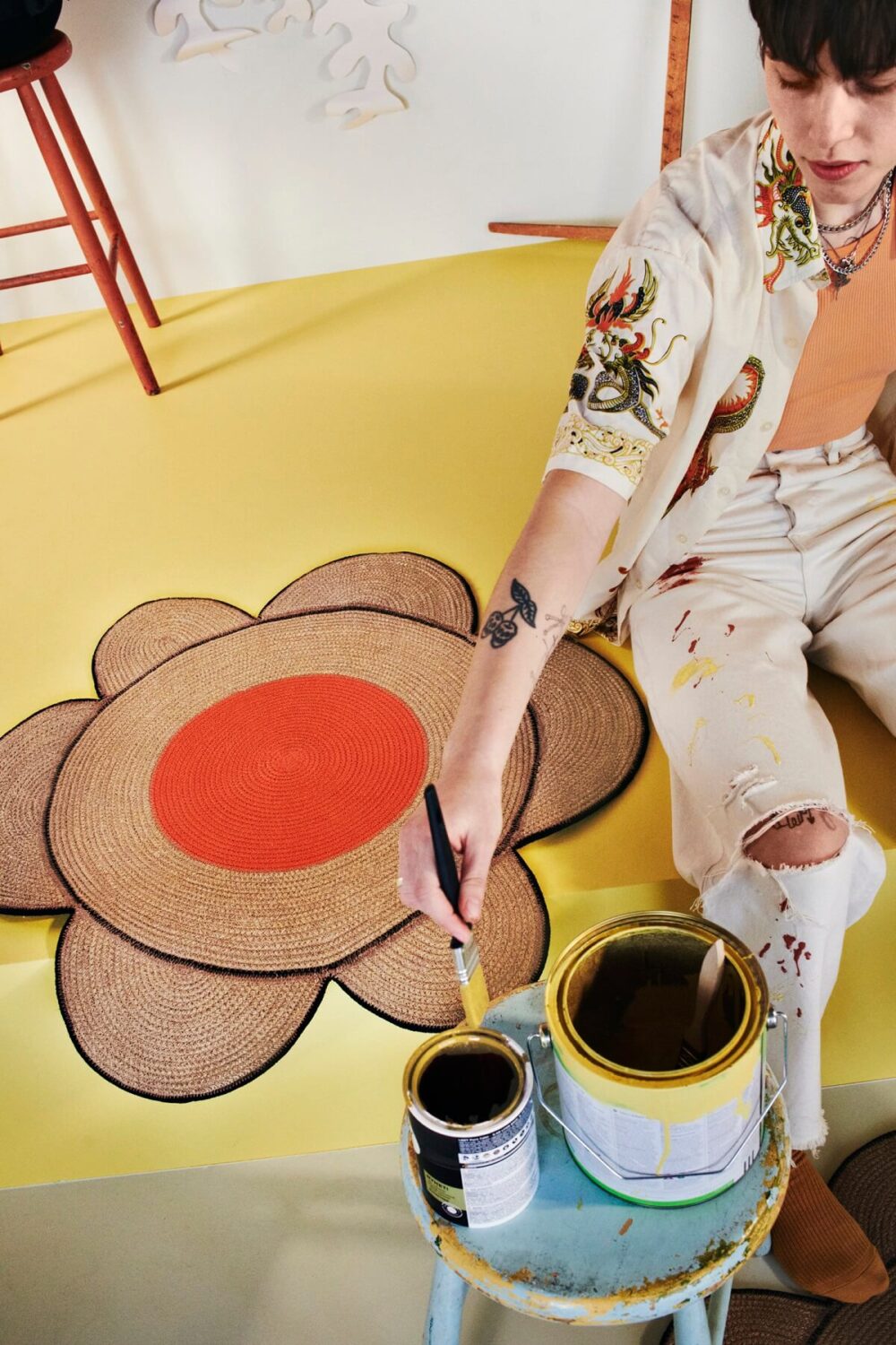 IKEA MÄVINN: A Vibrant Handmade Home Décor Collection 8 IKEA_MAVINN_flower rug