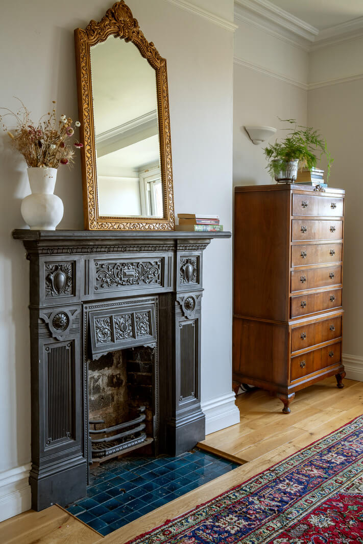 A Beautiful Edwardian House with Period Features 22 black fireplace