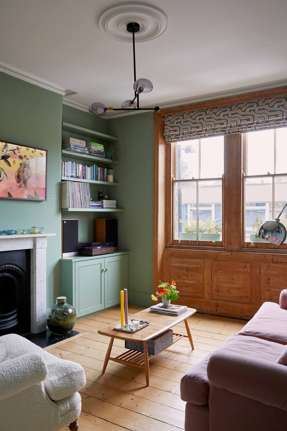 Dutch Boy Color of the Year 2025: Mapped Blue 20 blue living room with wooden floorboards and fireplace nordroom Dutch Boy Color of the Year 2025: Mapped Blue