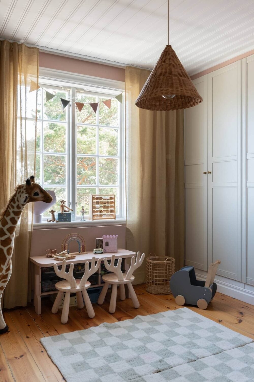 A Yellow Swedish Villa with Views of the Sea 20 childrens bedroom built in wardrobes
