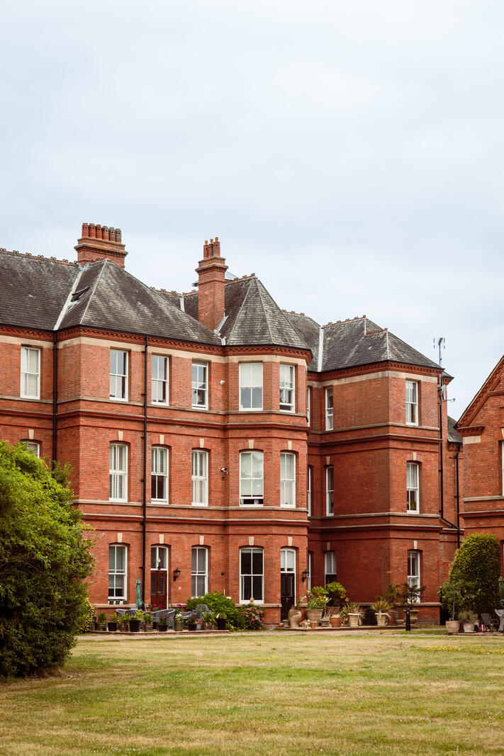 A London Duplex Apartment with a Purple Kitchen 18 exterior former hospital london