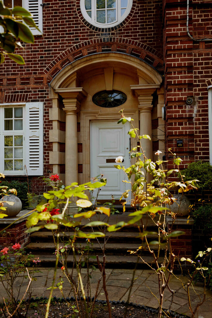 An Apartment with Rich Colors and Modern Design in a Victorian Mansion 17 front door victorian mansion house