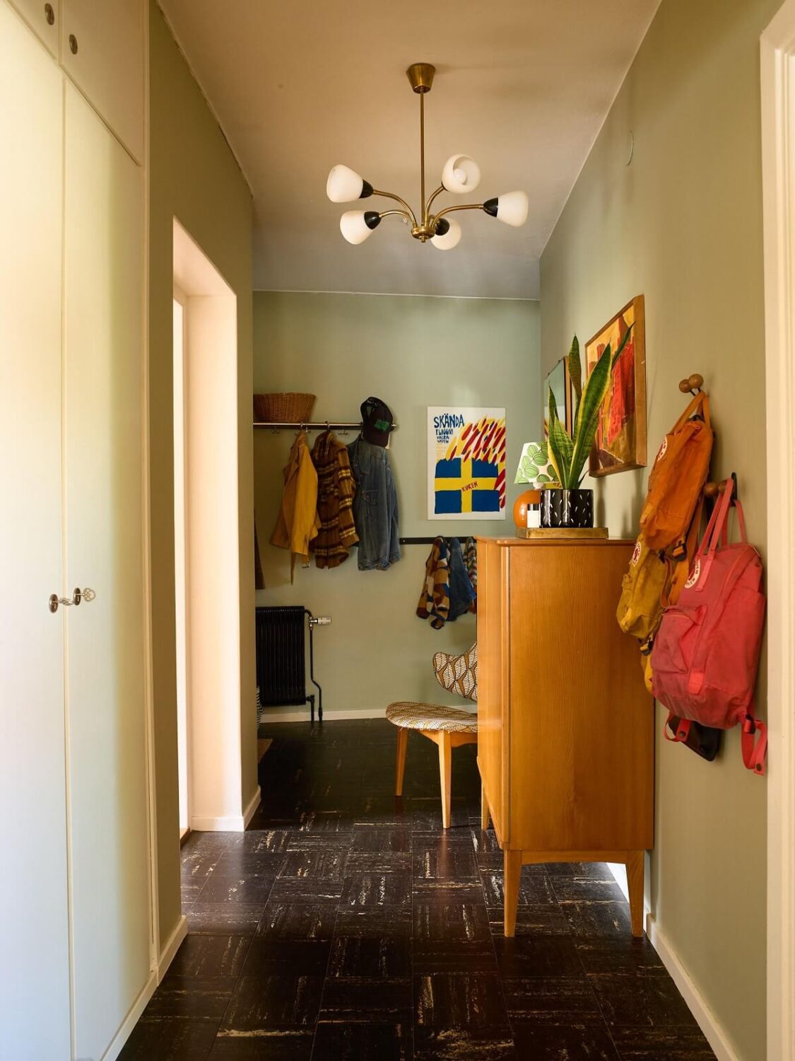 A Charming and Cozy Midcentury Family Apartment in Sweden 25 hallway 1 A Charming and Cozy Midcentury Family Apartment in Sweden