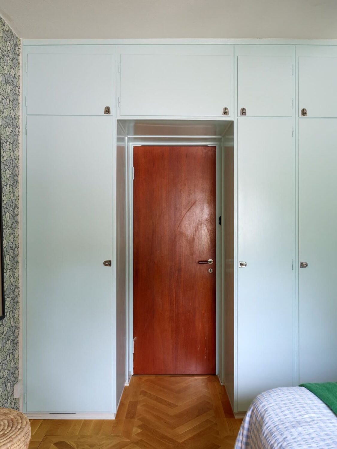 A Colorful Swedish Apartment Inspired by the 50s and 70s 26 original midcentury wardrobes above the door nordroom A Colorful Swedish Apartment Inspired by the 50s and 70s