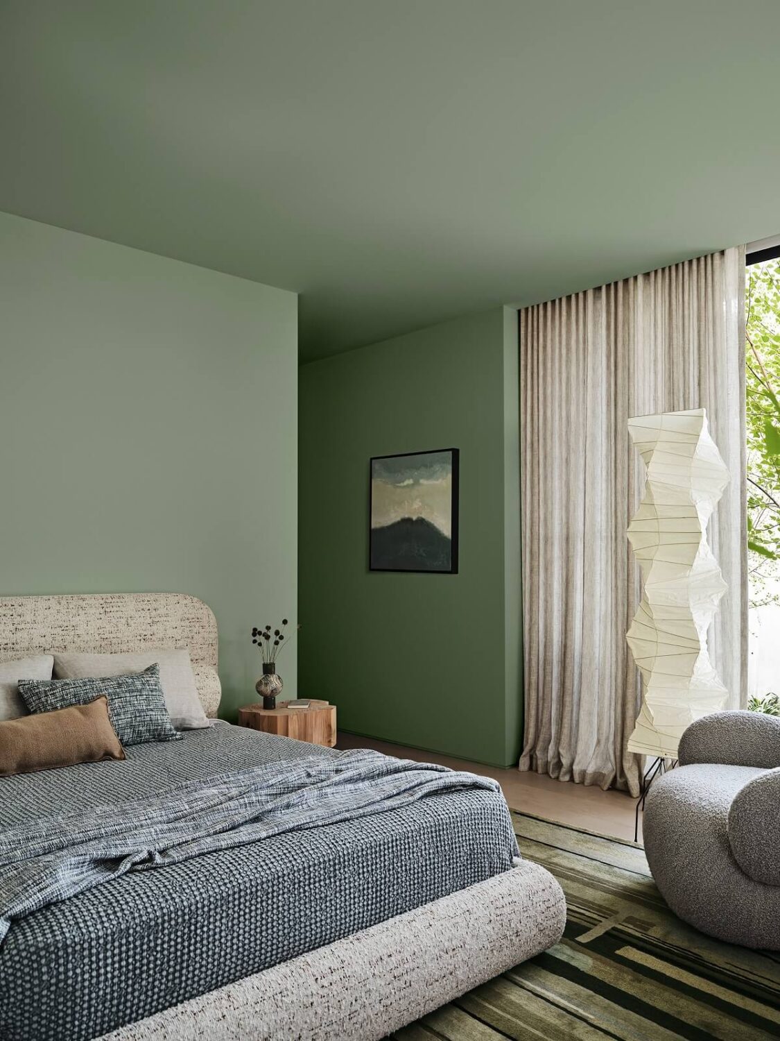Dulux Colour Forecast 2025: Uplifting and Soothing Colour Palettes 24 Dulux_Colour_Forecast_2025_Still_palette green bedroom nordroom