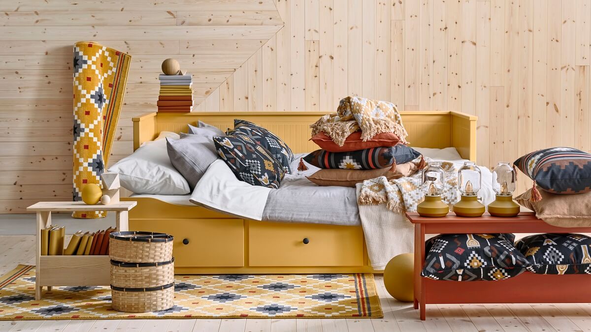 Discover IKEA's October Collection Inspired by Swedish Crafts 8 IKEA_MOSSNYCKLAR cushion cover