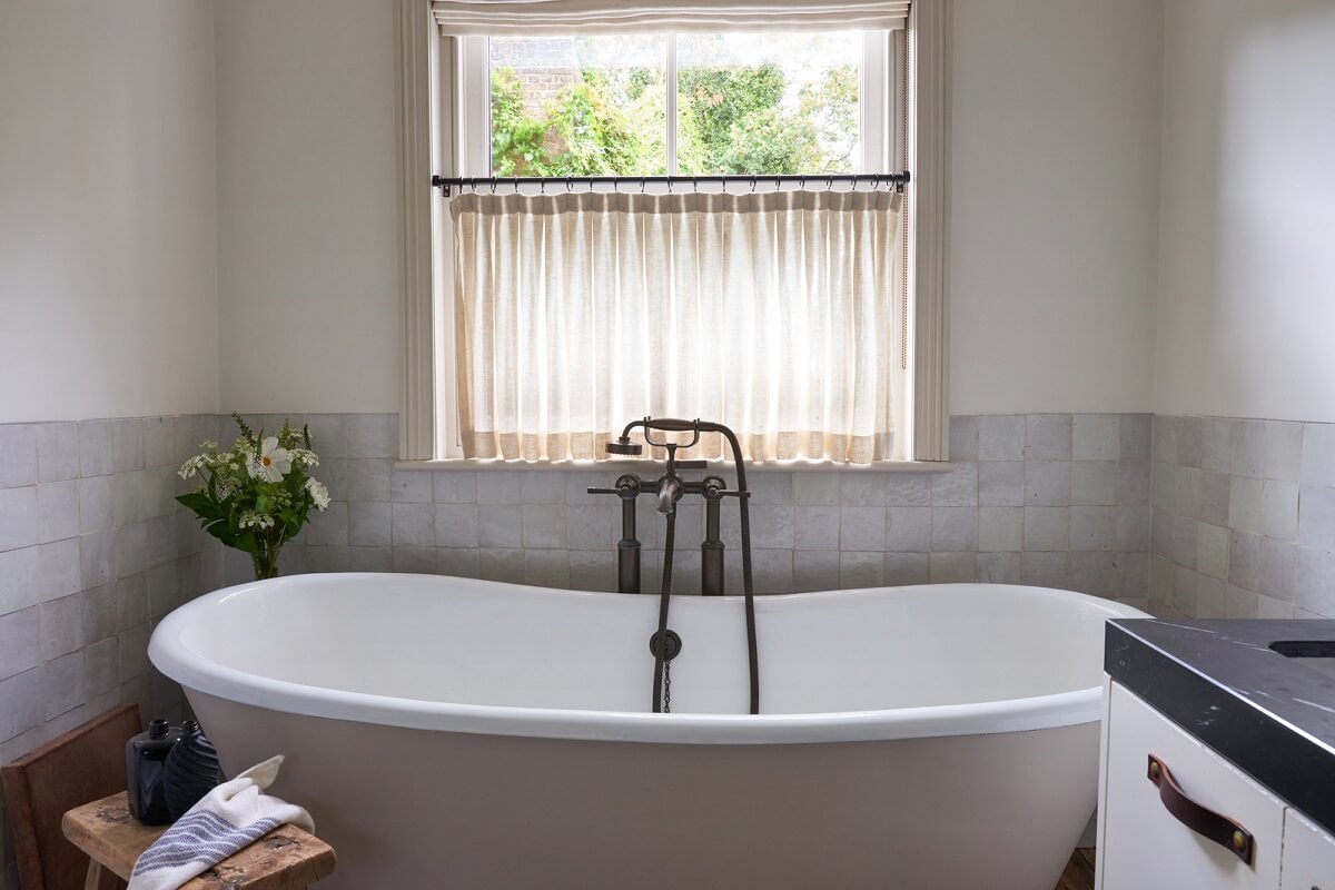 A Luxurious Two-Bedroom Maisonette in Primrose Hill 20 bathroom with freestanding bath