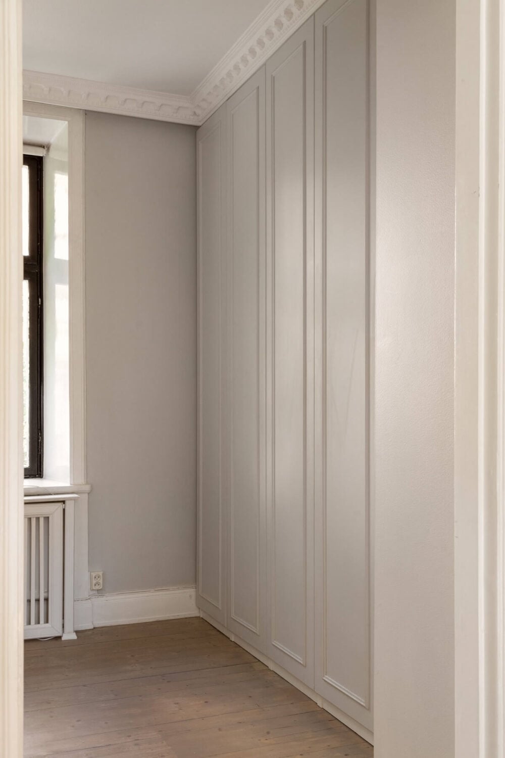 A Tiny Minimalistic Apartment in Stockholm 11 bedroom built in wardrobes