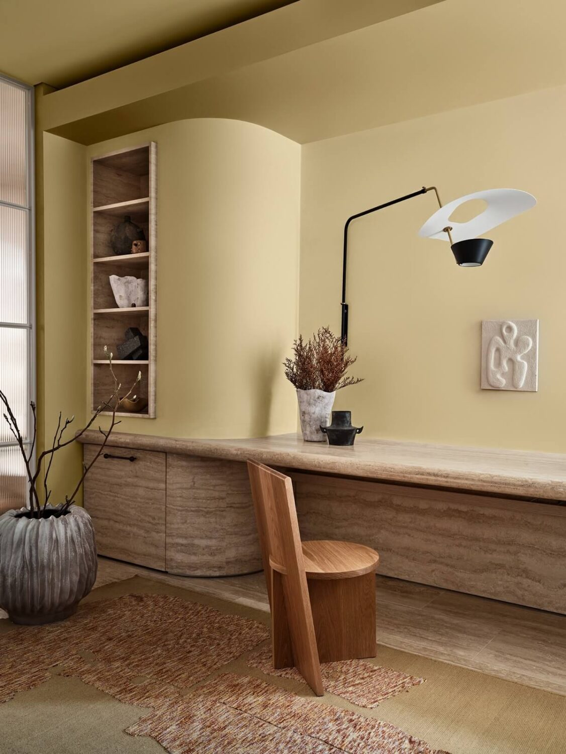 Dulux Colour Forecast 2025: Uplifting and Soothing Colour Palettes 22 butter yellow home office still palette dulux colour forecast 2025 nordroom
