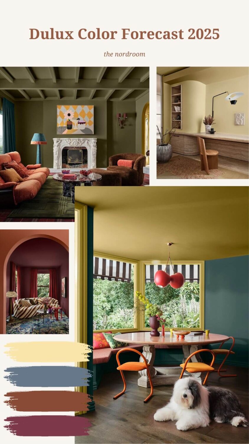 Dulux Colour Forecast 2025: Uplifting and Soothing Colour Palettes 2 dulux colour forecast 2025 nordroom
