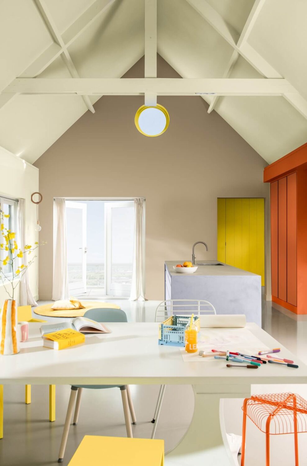 Dulux Colour of the Year 2025: True Joy 21 dulux-colour-of-the-year-2025-True-Joy-Dare dining room