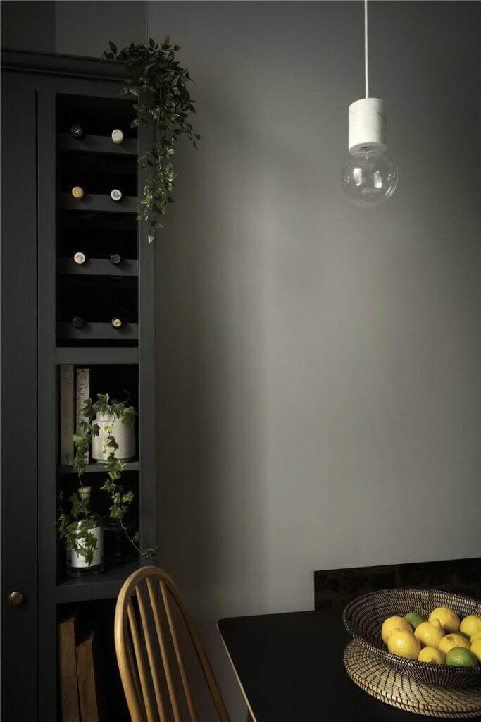A Stylish Two Bedroom Maisonette in London 8 gray dining room