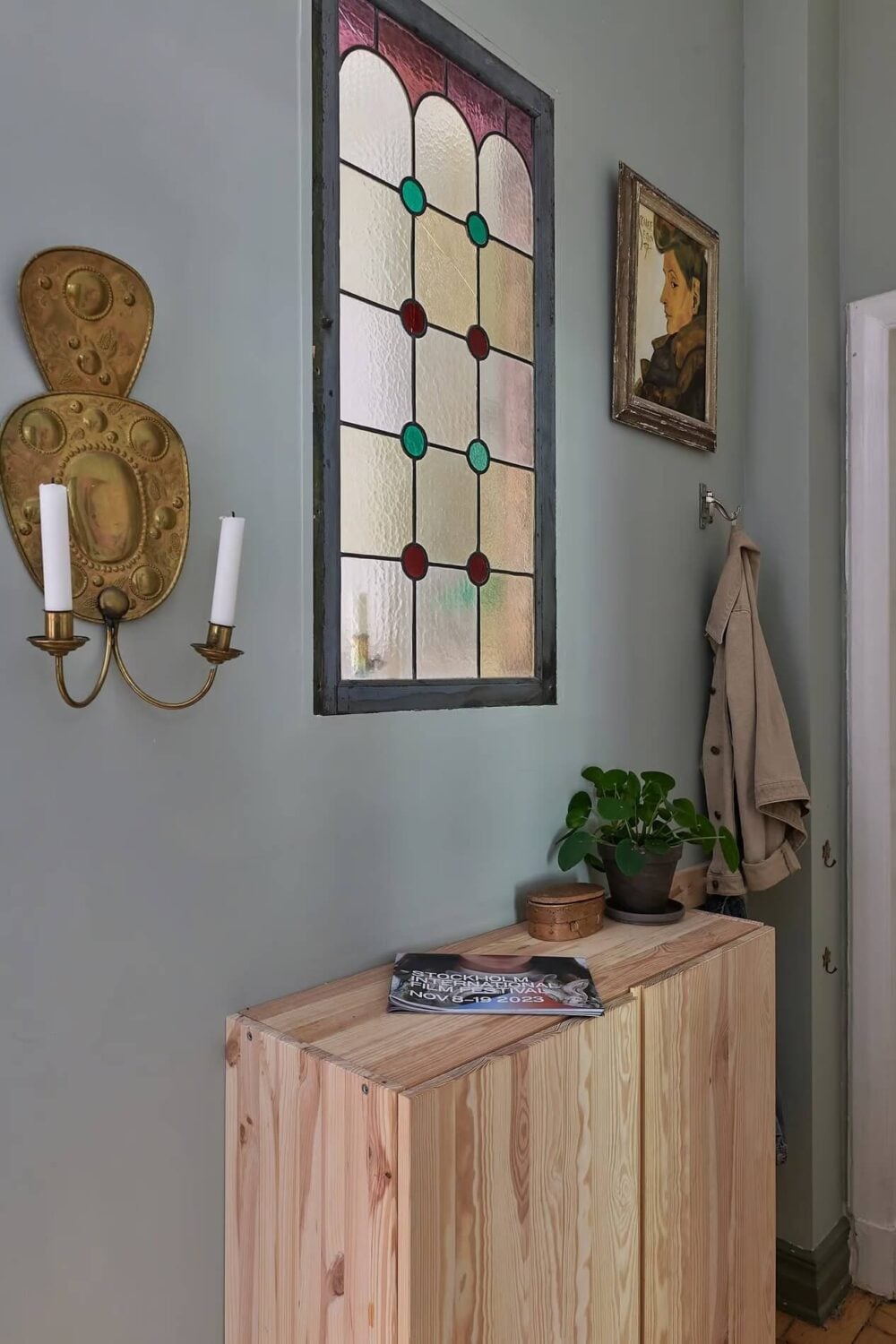 Soothing Colors and Smart Solutions in a Two Bedroom Apartment 20 hall ivar cabinets