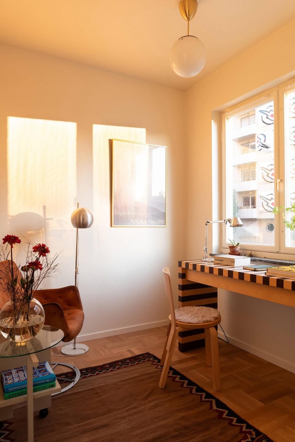 A Stylish Small Loft with Beautiful Natural Light 9 home office desk under window