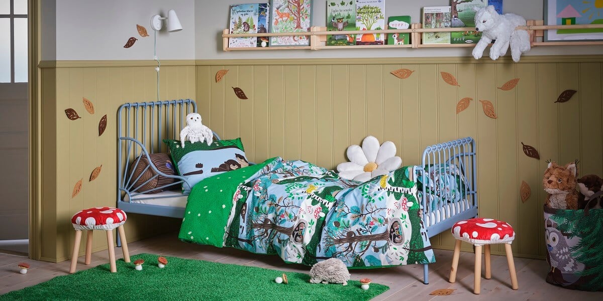 IKEA SKOGSDUVA: A Magical Forest Children's Collection 35 ikea SKOGSDUVA children collection bedroom nordroom