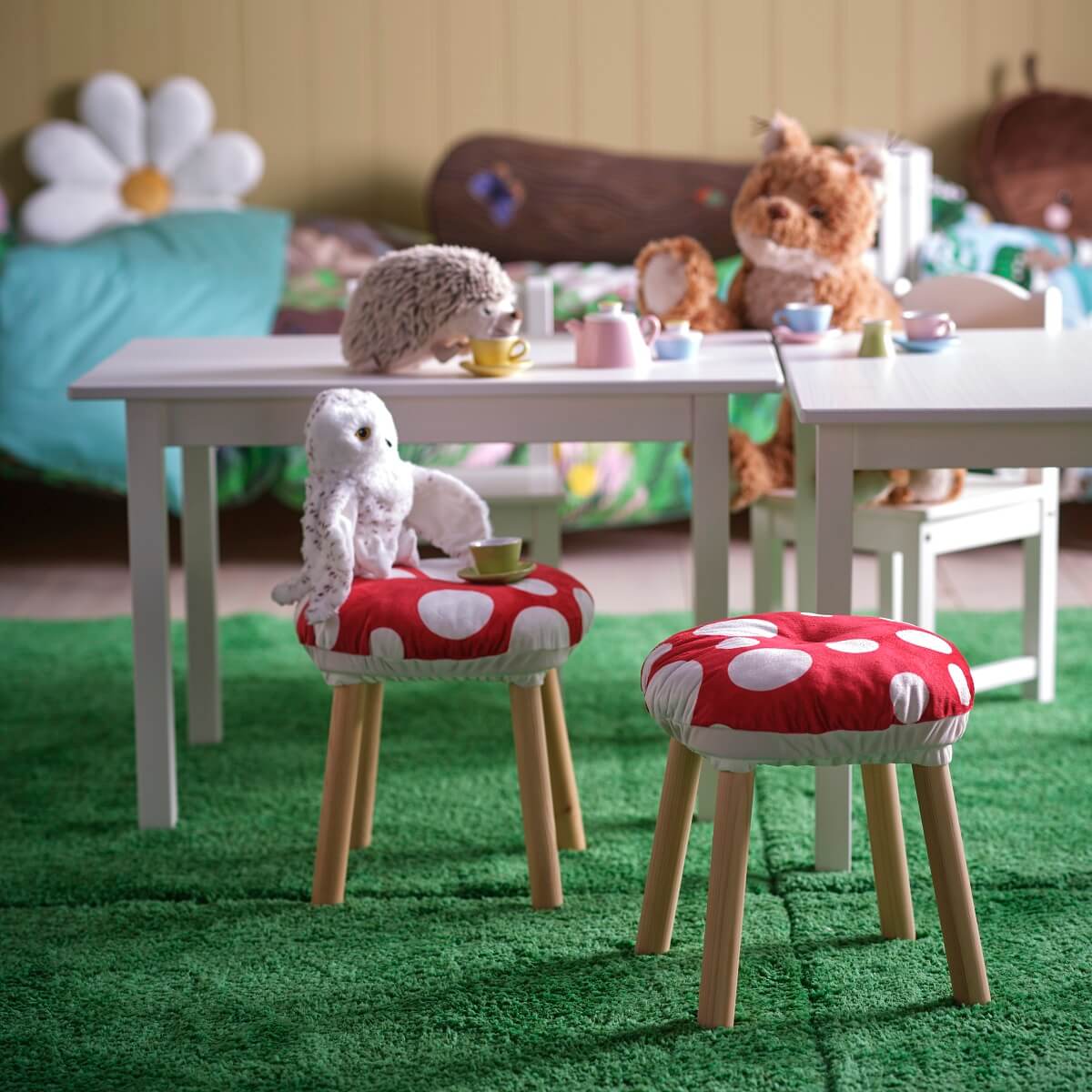 IKEA SKOGSDUVA: A Magical Forest Children's Collection 12 ikea SKOGSDUVA children collection stool cushion