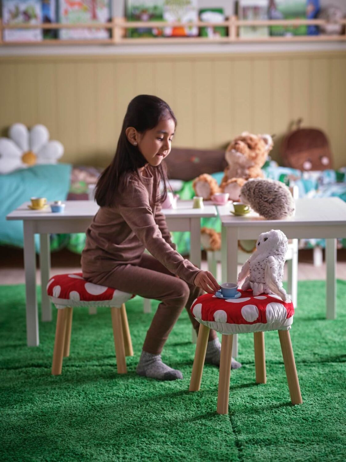 IKEA SKOGSDUVA: A Magical Forest Children's Collection 7 ikea SKOGSDUVA children collection stool cushions