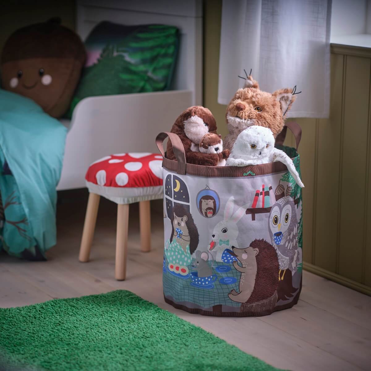 IKEA SKOGSDUVA: A Magical Forest Children's Collection 27 ikea SKOGSDUVA children collection storage box
