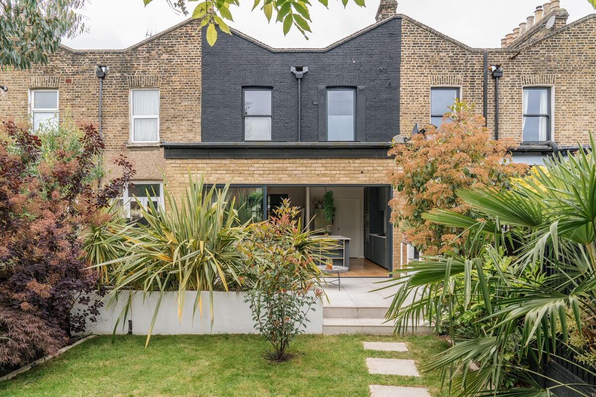 A Dark Blue Living Room in a Historic London Home 22 london home with extension garden